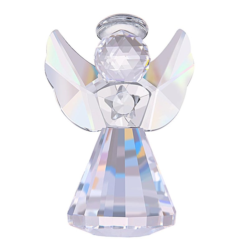 LONGWIN Crystal Angel Figurine Christmas Decorative Clear Glass Home Decor Ornaments Collecible Gift Idea - Image 1